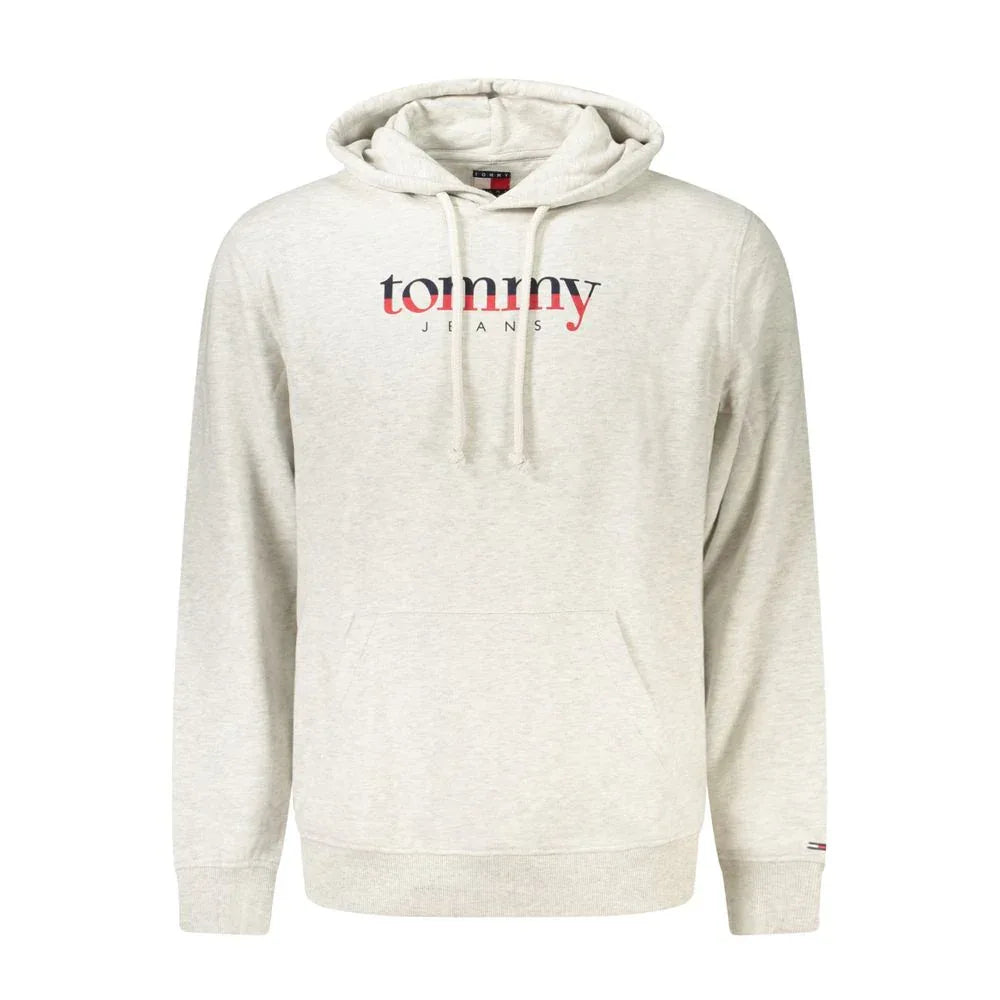 Tommy Hilfiger Gray Cotton Mens Hoodie - Zeiniez