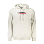 Tommy Hilfiger Gray Cotton Mens Hoodie - Zeiniez