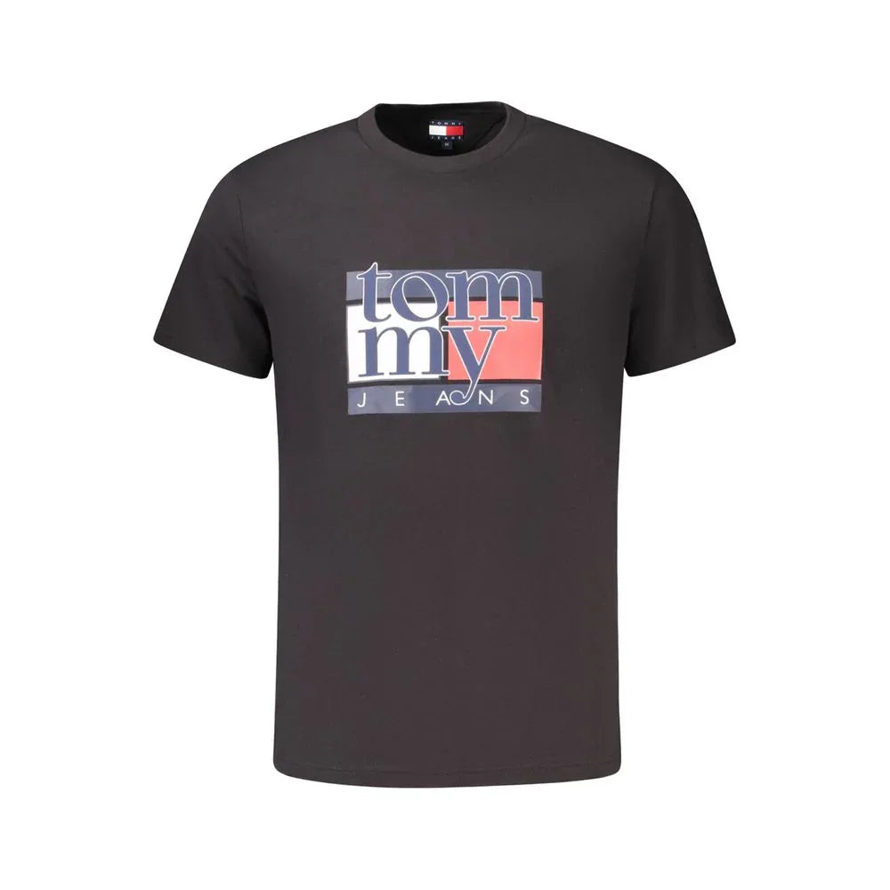 Tommy Hilfiger Black Cotton Men T-Shirt - Zeiniez