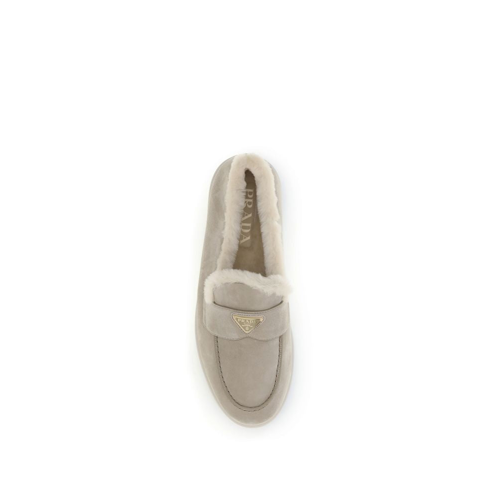 Prada Beige Rubber Slip-On Loafers - Zeiniez