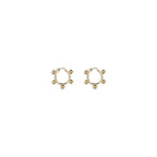Jil Sander Gold Brass Earrings - Zeiniez