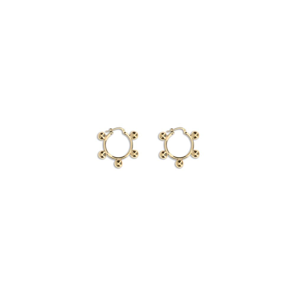 Jil Sander Gold Brass Earrings - Zeiniez