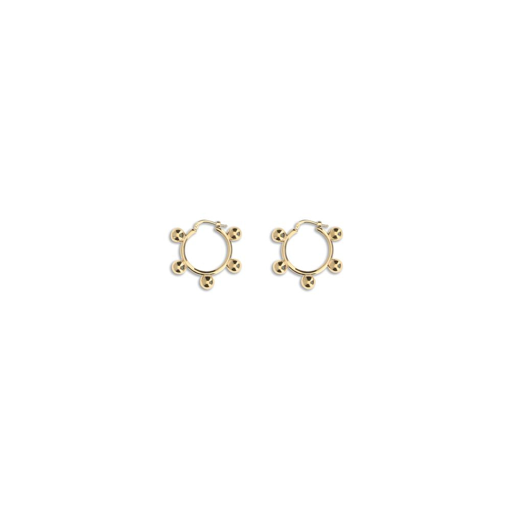 Jil Sander Gold Brass Earrings - Zeiniez