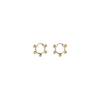 Jil Sander Gold Brass Earrings - Zeiniez