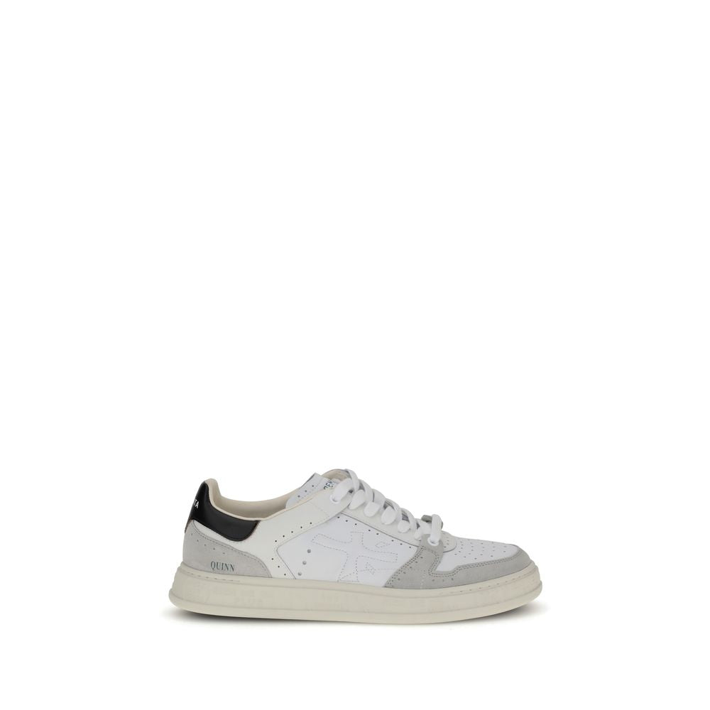 Premiata White Calf Leather Bos Taurus Low Top Sneakers Premiata