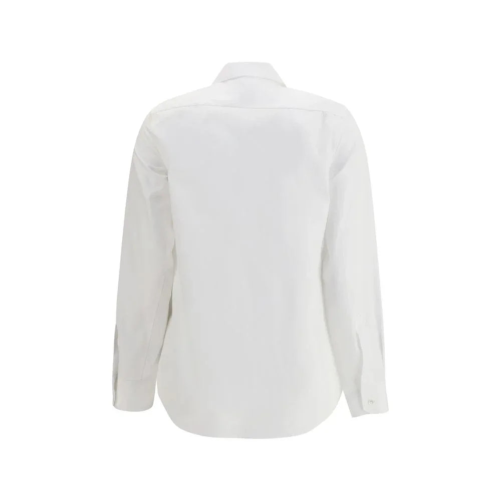 Sara Roka White Cotton Dress Shirt - Zeiniez