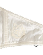 Dolce & Gabbana White Silk Satin Balconnet Lingerie Bra Underwear - Zeiniez
