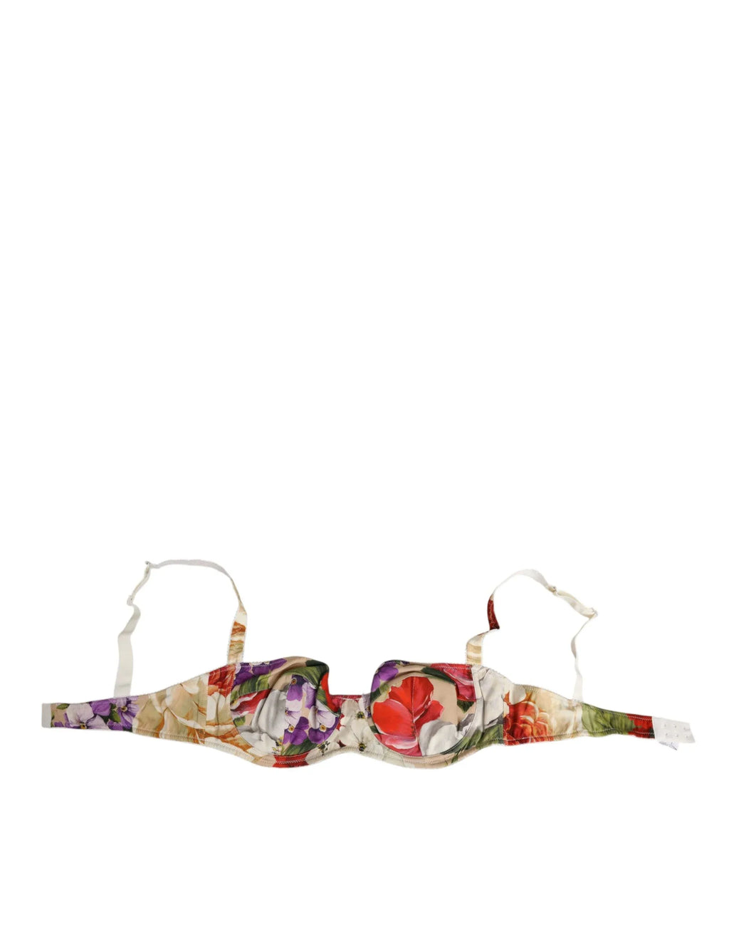 Dolce & Gabbana Floral Print Semi Padded Balconette Bra Underwear - Zeiniez