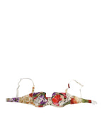 Dolce & Gabbana Floral Print Semi Padded Balconette Bra Underwear - Zeiniez