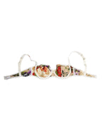 Dolce & Gabbana Floral Print Semi Padded Balconette Bra Underwear - Zeiniez