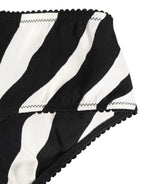 Dolce & Gabbana Black White Zebra Print Slip Briefs Underwear - Zeiniez