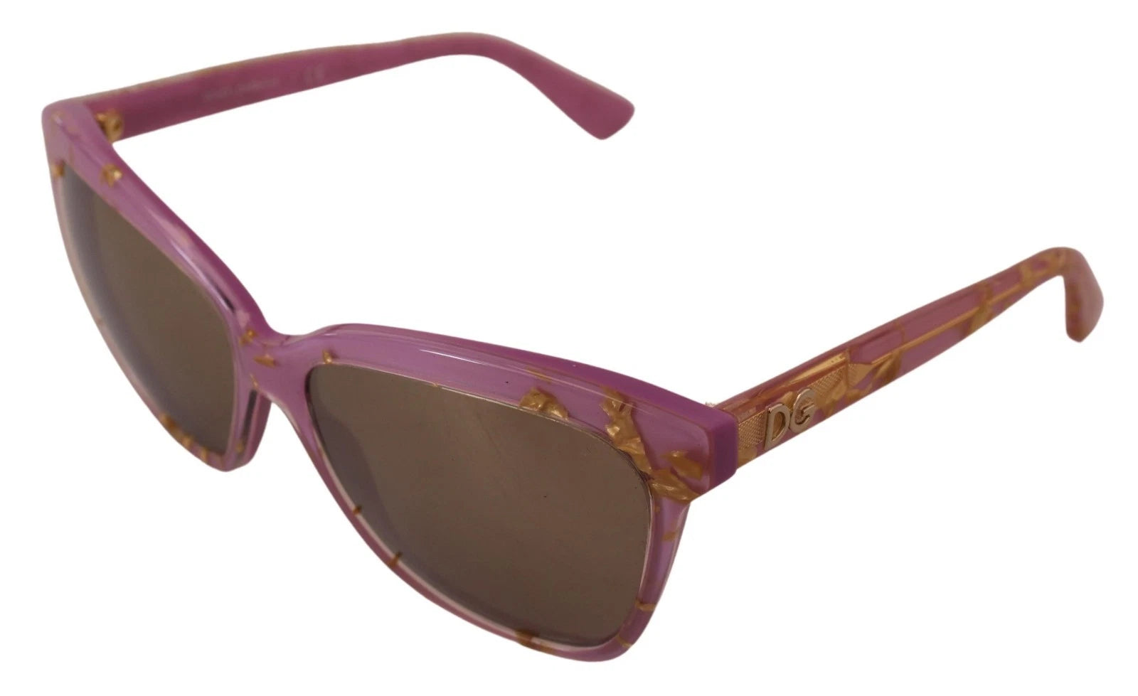 Dolce & Gabbana DG4251 Pink Gold Full Rim Rectangle Frame Shades - Zeiniez