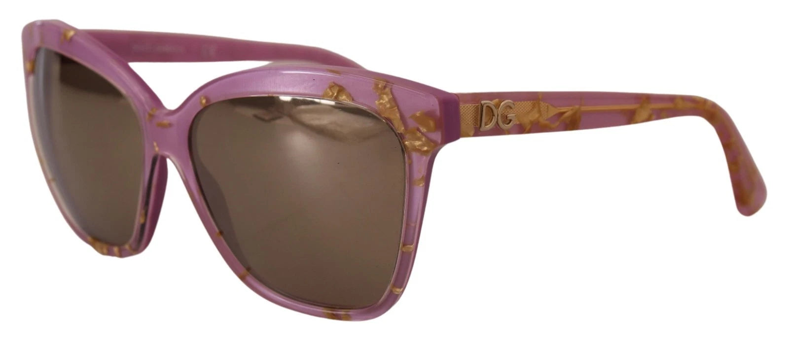 Dolce & Gabbana DG4251 Pink Gold Full Rim Rectangle Frame Shades - Zeiniez