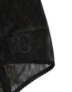 Dolce & Gabbana Black High Waist Mesh Sheer Shapewear Underwear