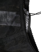 Dolce & Gabbana Black High Waist Mesh Sheer Shapewear Underwear
