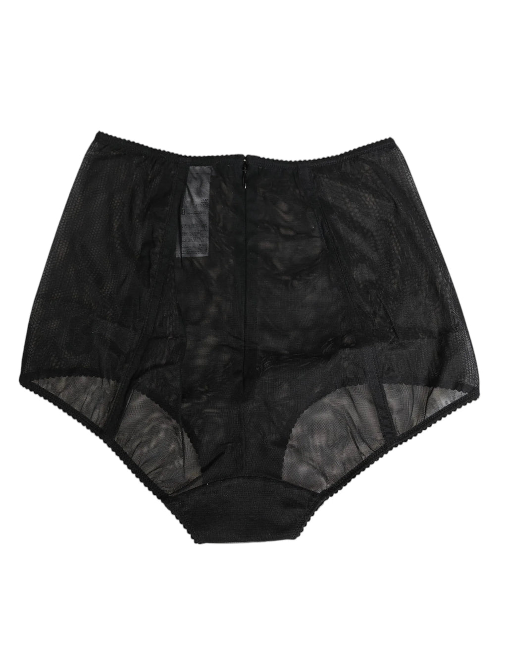 Dolce & Gabbana Black High Waist Mesh Sheer Shapewear Underwear - Zeiniez