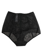 Dolce & Gabbana Black High Waist Mesh Sheer Shapewear Underwear - Zeiniez