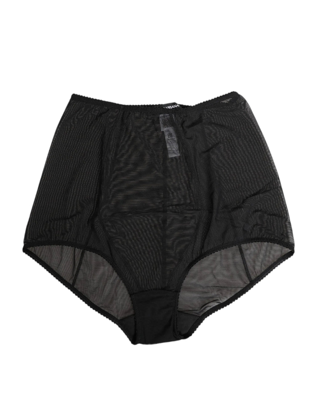 Dolce & Gabbana Black High Waist Mesh Sheer Shapewear Underwear - Zeiniez