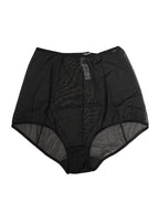 Dolce & Gabbana Black High Waist Mesh Sheer Shapewear Underwear - Zeiniez