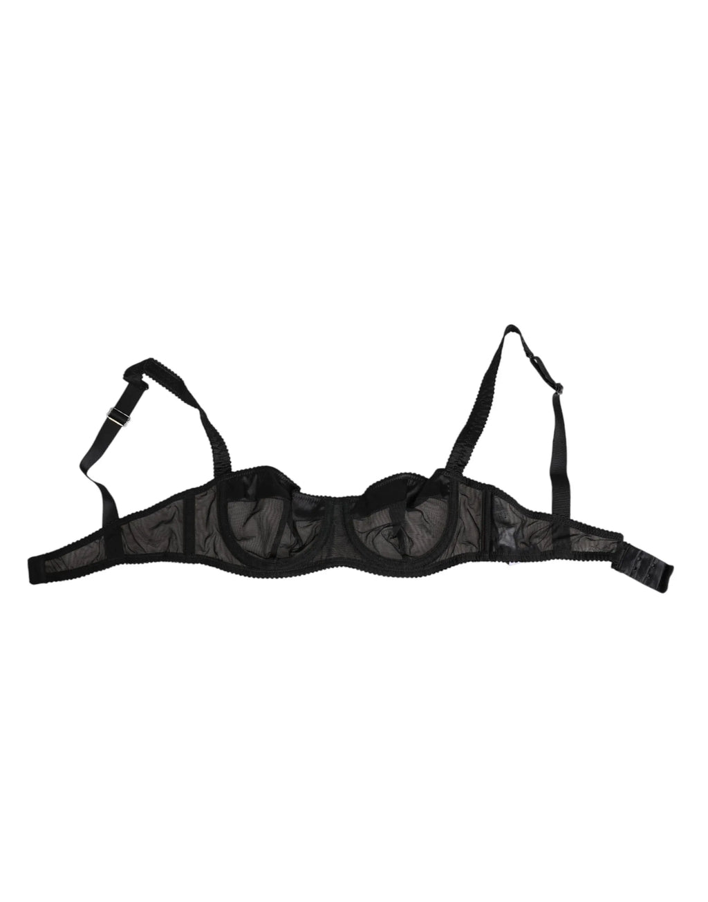 Dolce & Gabbana Black Sheer Mesh Underwire Bra Underwear - Zeiniez
