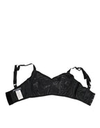 Dolce & Gabbana Black Stretch Nylon Bustier Bra Underwear - Zeiniez