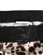 Dolce & Gabbana Leopard Print Black Waistband Cotton Underwear - Zeiniez