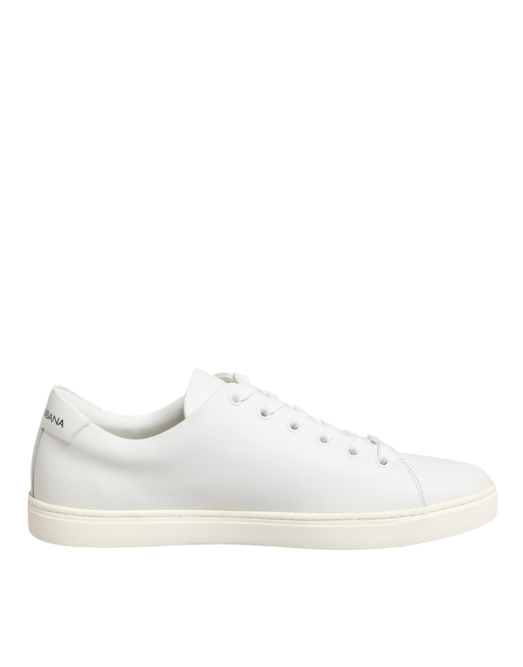 Dolce & Gabbana White Leather Sacre Heart Patch Sneakers  Shoes - Zeiniez