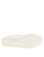 Dolce & Gabbana White Leather Sacre Heart Patch Sneakers  Shoes - Zeiniez