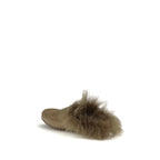 Pedro García Beige Leather Mules