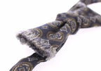 Dolce & Gabbana Blue Silk Baroque Fantasi Tied Bow Tie Papillon - Zeiniez