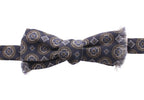 Dolce & Gabbana Blue Silk Baroque Fantasi Tied Bow Tie Papillon - Zeiniez