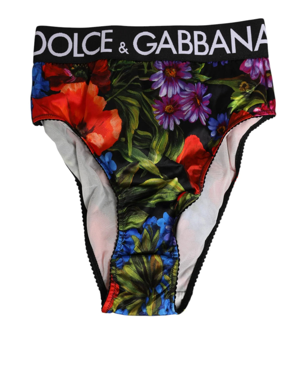 Dolce & Gabbana Multicolor Floral Print High Waist Panty Underwear - Zeiniez