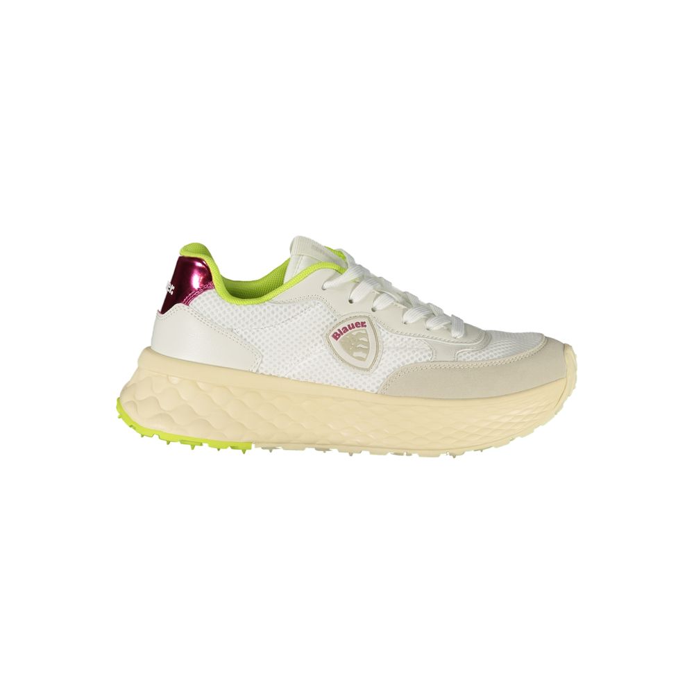 Blauer White Polyurethane Women Sneaker - Zeiniez