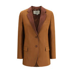 Fendi Brown Wool Blazer