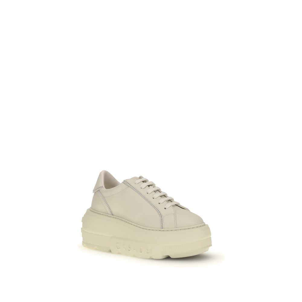 Casadei White Rubber Platform Sneakers - Zeiniez