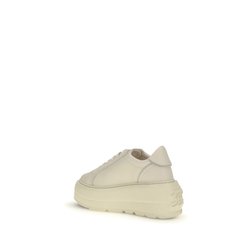 Casadei White Rubber Platform Sneakers - Zeiniez