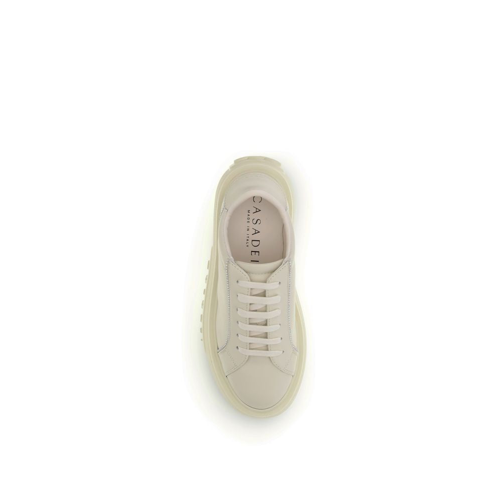 Casadei White Rubber Platform Sneakers - Zeiniez