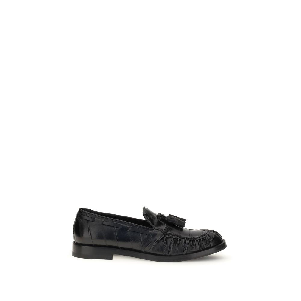 Fratelli Rossetti Black Rubber Slip-On Loafers - Zeiniez