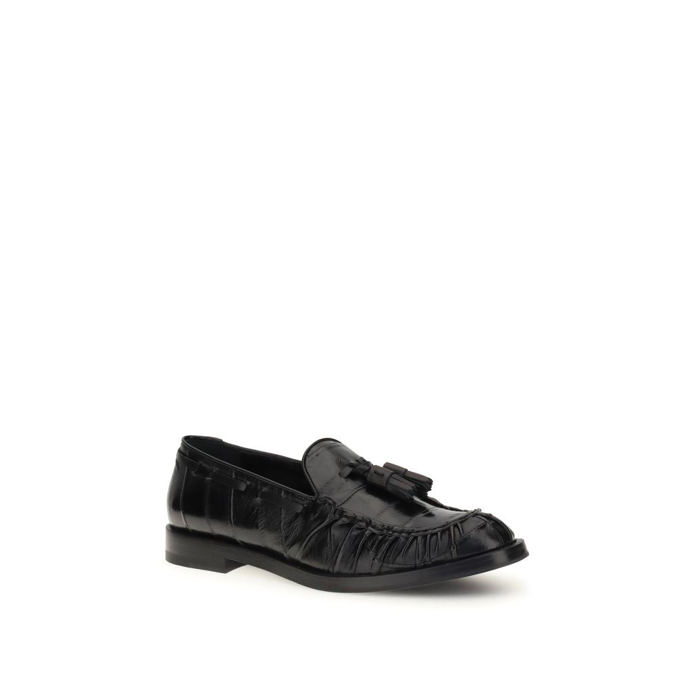 Fratelli Rossetti Black Rubber Slip-On Loafers - Zeiniez