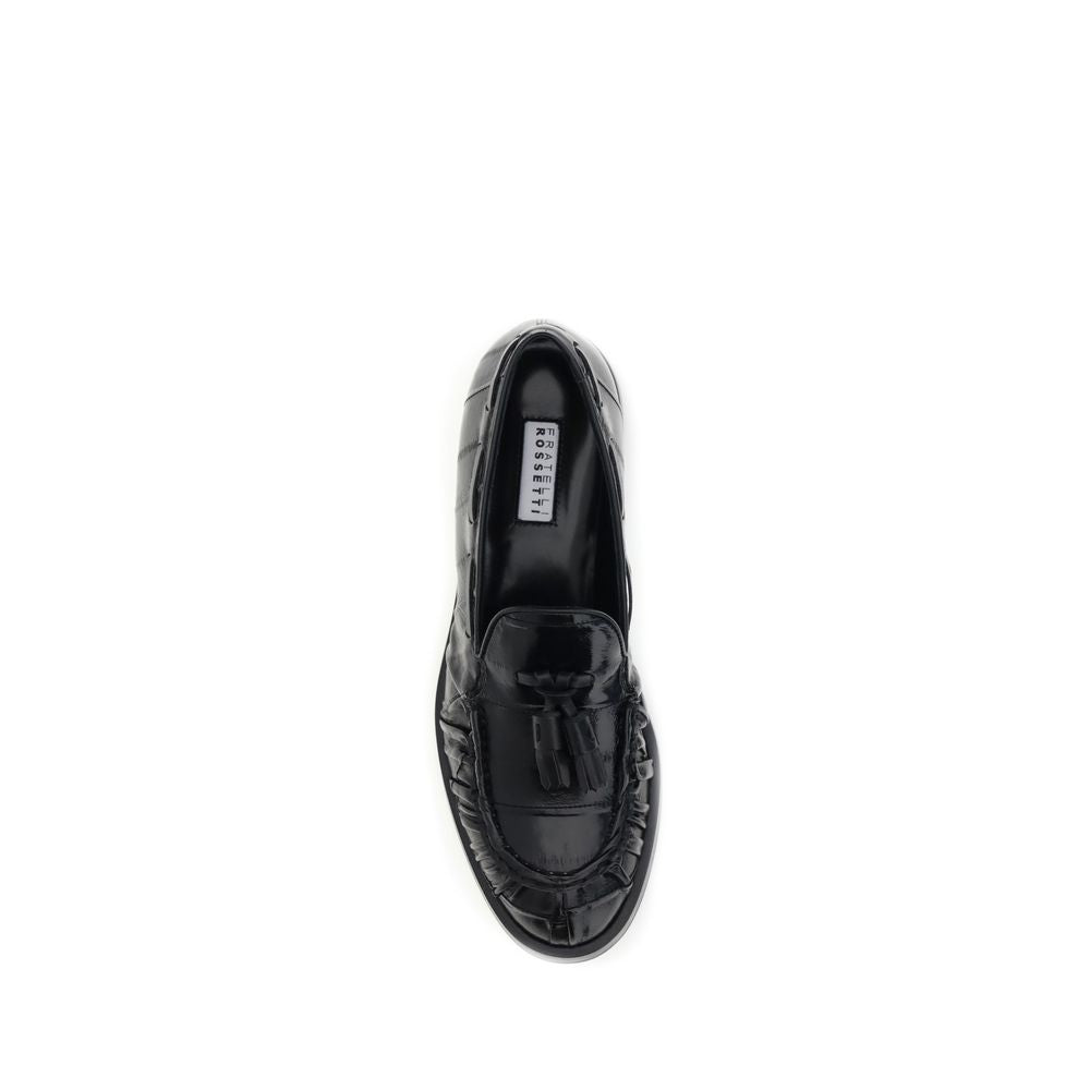 Fratelli Rossetti Black Rubber Slip-On Loafers - Zeiniez