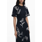 Desigual Black Cotton Women Dress - Zeiniez