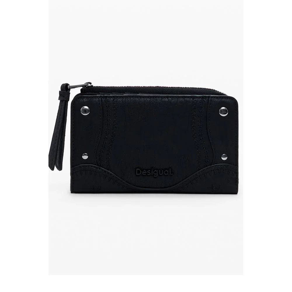 Desigual Nero Poliuretano Women Wallet - Zeiniez