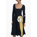 Desigual Black Cotton Women Dress - Zeiniez