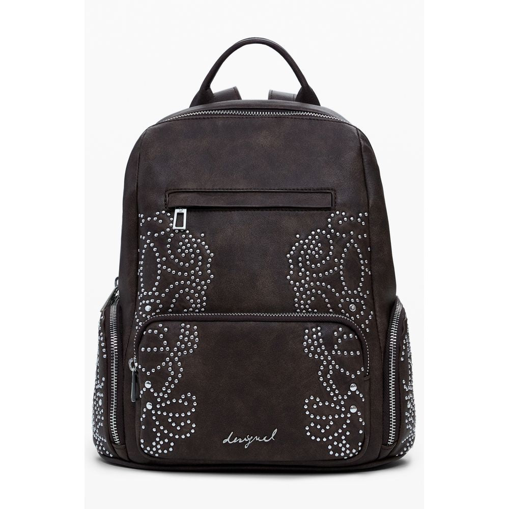 Desigual Brown Polyethylene Women Backpack - Zeiniez