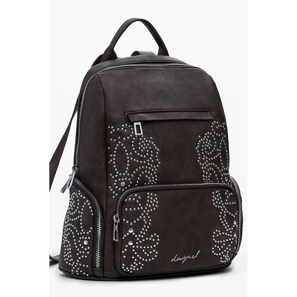 Desigual Brown Polyethylene Women Backpack - Zeiniez