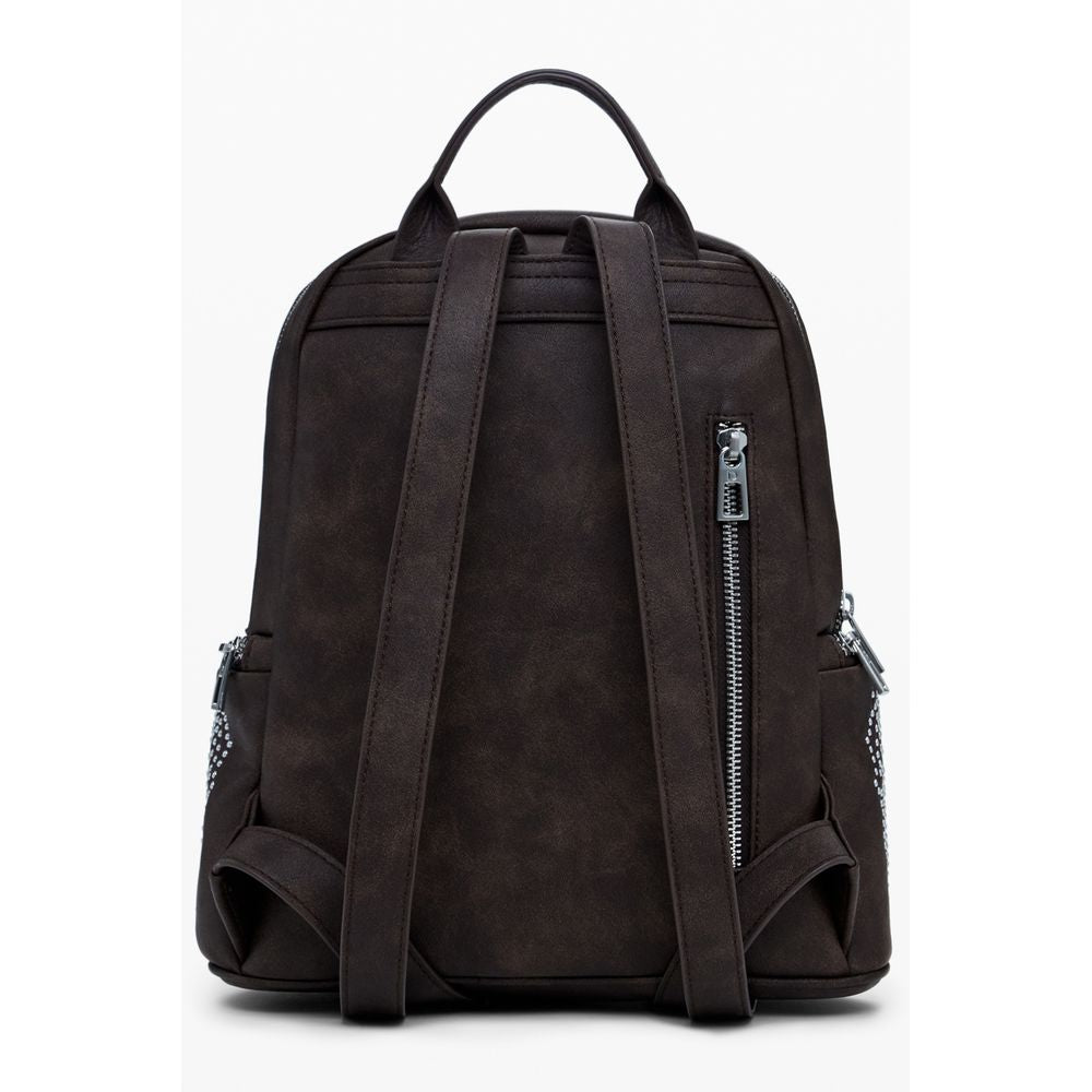 Desigual Brown Polyethylene Women Backpack - Zeiniez