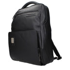 Piquadro Black Leather Backpack