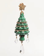Dolce & Gabbana Gold Brass Multicolour Christmas Tree Earrings - Zeiniez