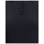 Dolce & Gabbana Black Cashmere Polo Shirt