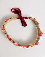 Dolce & Gabbana Red Carretto Multicolor Crystal Gold Tiara Crow Headband - Zeiniez